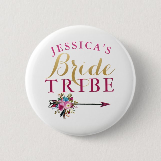 La jeune mariée de Fête de la mariée Badges des (Devant)