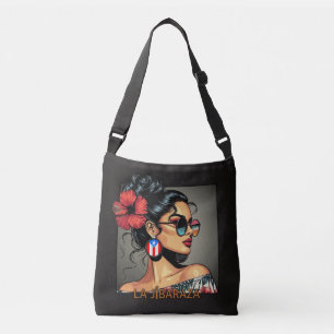 La Jíbaraza 12 – Puerto Rican Jíbara Art • Boricua Crossbody Bag
