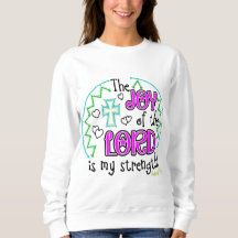 La joie de Sweatshirt de seigneur Woman's
