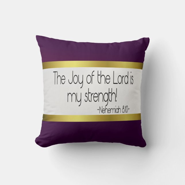 La Joie du Seigneur est mon coussin de force : Vio (Recto)