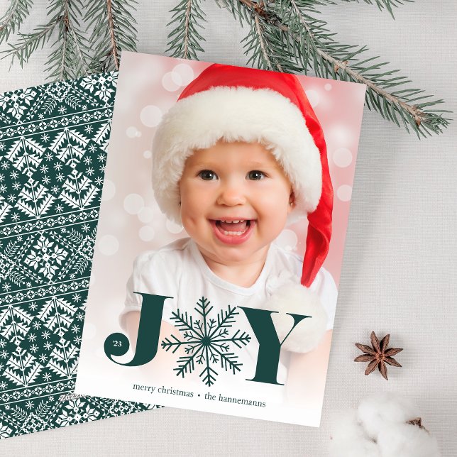 La joie festive | Carte photo de vacances (Créateur téléchargé)