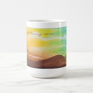 La "joie vient tasse pendant matin"