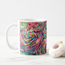 La jolie tasse de café, tasse artsy, peintres