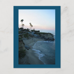 La Jolla Beach Sunset Carte postale personnalisée