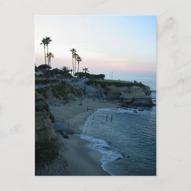La Jolla Beach Sunset Custom California Cartes pos (Devant)
