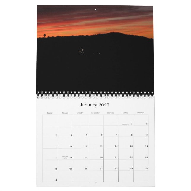 La Jolla, Ca Calendar (Jan 2027)