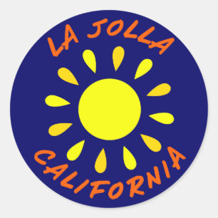 La Jolla, California Classic Round Sticker
