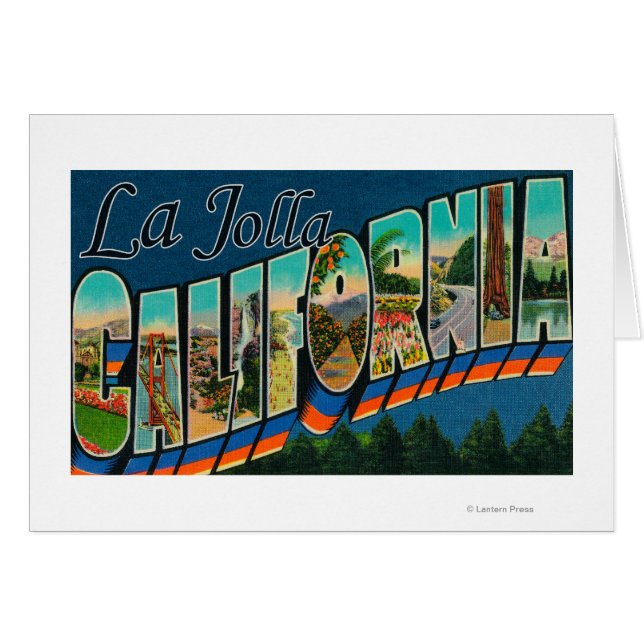La Jolla, California - Large Letter Scenes (Front Horizontal)
