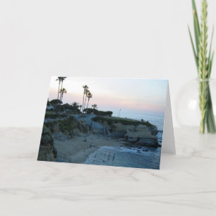 La Jolla Cove Beach Sunset Cartes de voeux personn