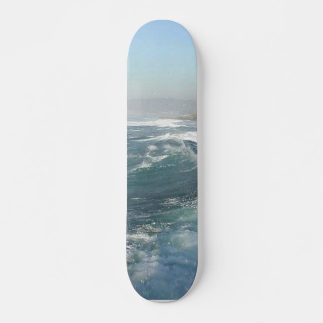 La Jolla Cove Ocean Beach Waves Skateboard (Front)