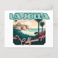 La Jolla Cove San Diego California Retro