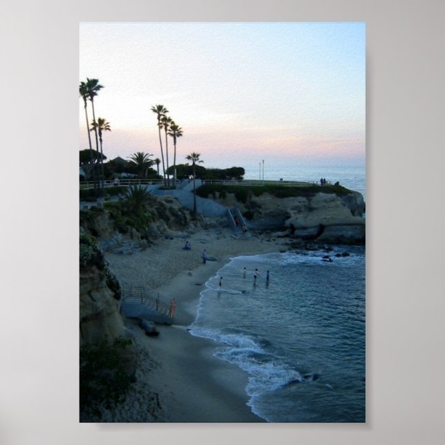 La Jolla Cove Sunset Poster personnalisé Art Impri (Devant)