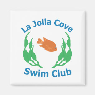 La Jolla Cove Swim Club Logo Magnet
