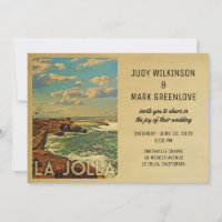 La Jolla Faire-part de mariage Vintage Mi-Siècle