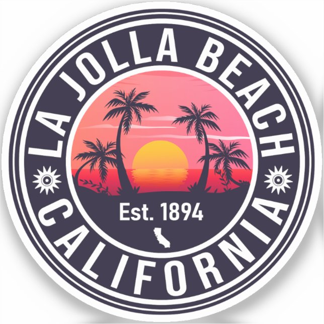 La Jolla San Diego California Sunset Souvenirs (Front)