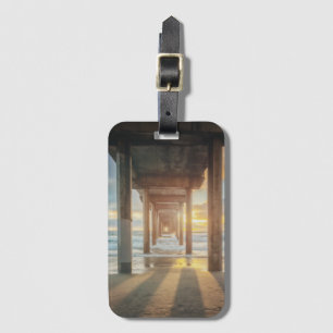 La Jolla, Scripps'S Pier At Sunset   San Diego Luggage Tag