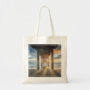 La Jolla, Scripps'S Pier At Sunset   San Diego Tote Bag