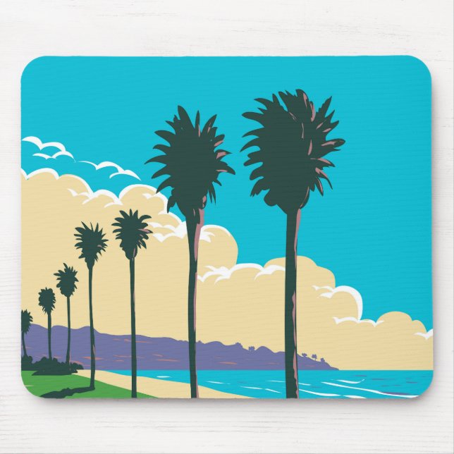 La Jolla Shores Beach Mouse Pad (Front)
