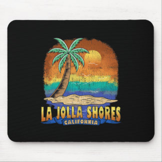 La Jolla Shores California Vintage Distressed Souv Mouse Pad