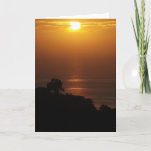 La Jolla Sunset Card (Front)