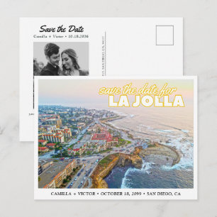 La Jolla Wedding Save the Date Photo Postcard