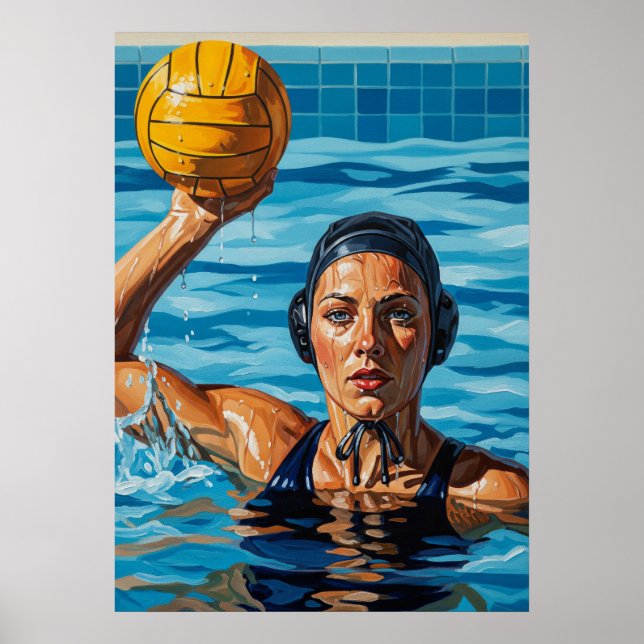 LA JOUEUSE DE WATER-POLO (The Water Polo Player) Poster (Front)