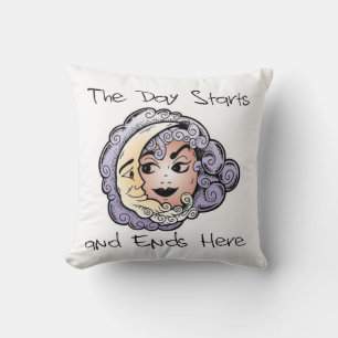 La journée commence et se termine ici - Coussin