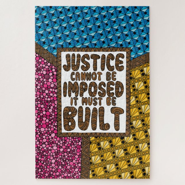 La justice ne peut pas être imposée - puzzle de (Vertical)