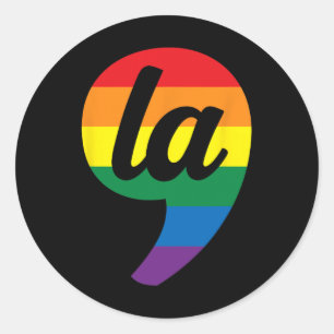 La Kamala Harris Pride Rainbow Classic Round Sticker