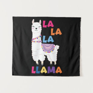 La La La Llama - Funny Singing Llama Tapestry