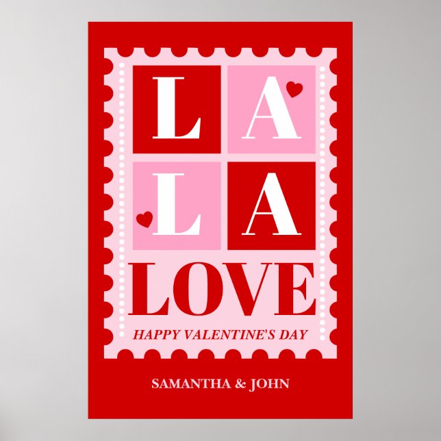 La La Love Valentine’s Day Wall Art – Printable (Front)