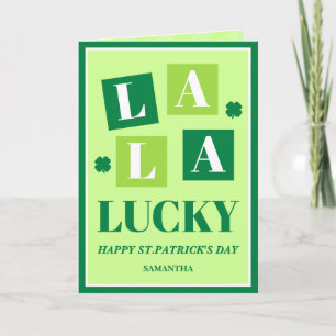 La La Lucky St. Patrick’s Day Card