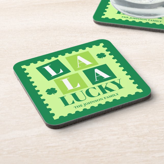 La La Lucky St. Patrick’s Day Coaster (Left Side)