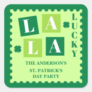 La La Lucky St. Patrick’s Day Custom Sticker