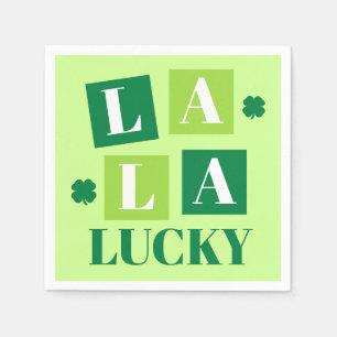 La La Lucky St. Patrick’s Day Green Napkin