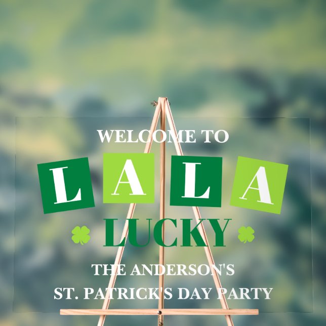 La La Lucky St. Patrick’s Day Party Welcome (Neutre)
