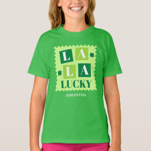 La La Lucky St. Patrick’s Day Personalized Kids T-Shirt