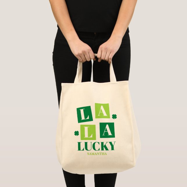 La La Lucky St. Patrick’s Day Tote Bag (Front (Product))
