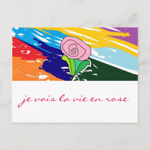 La La luttent la carte rose d'en