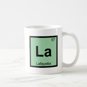 La - Lafayette Indiana Chemistry Periodic Table Coffee Mug