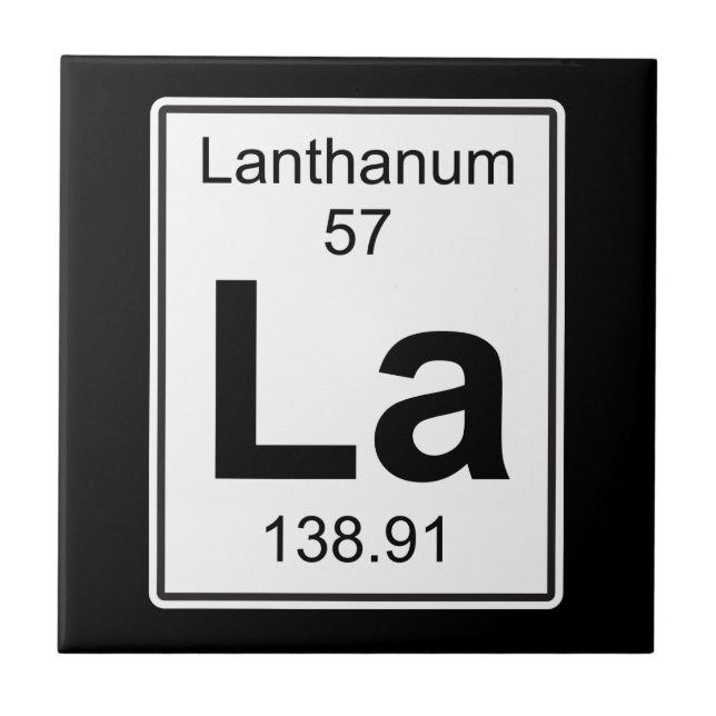 La - Lanthanum Tile (Front)
