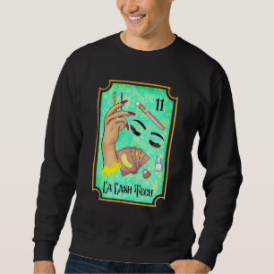 La Lash Tech Tarot Card Lash Babe Lash Tech Esthet Sweatshirt