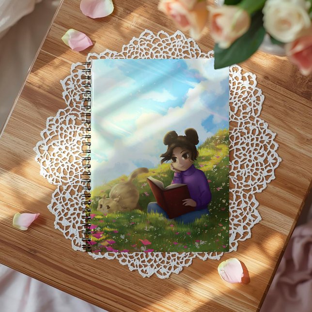 La lectrice et le Carnet de chats ennuyés (Créateur téléchargé)