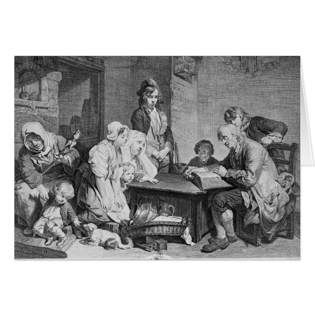 La lecture de la bible (Devant horizontal)