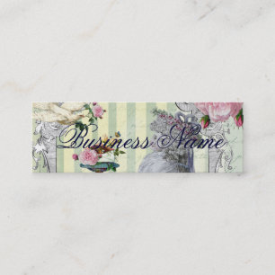 La Lettre D’amour gold Mini Business Card
