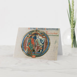 La lettre initiale "O" Osculatur je - laissez-moi