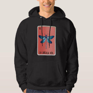 La Libelula Azul Mexican Slang Lottery Bingo Cards Hoodie