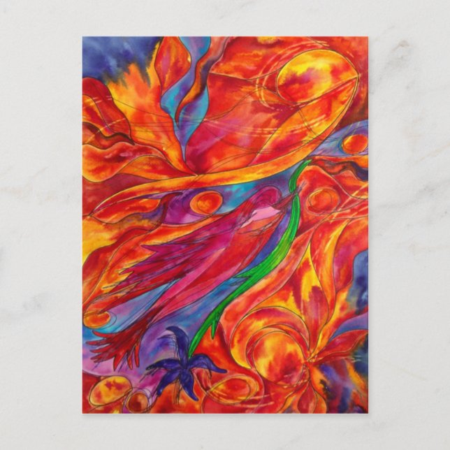 "La Libertad de un Pájaro" Postcard (Front)