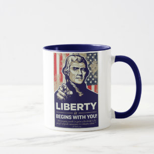 La liberté de Jefferson commence par vous ! Tasse