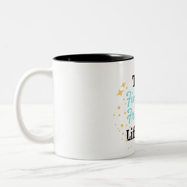 La liberté financière Lifestyle Café Mug (Gauche)